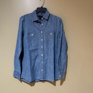 J.Crew Chambray Denim Button-Up Shirt